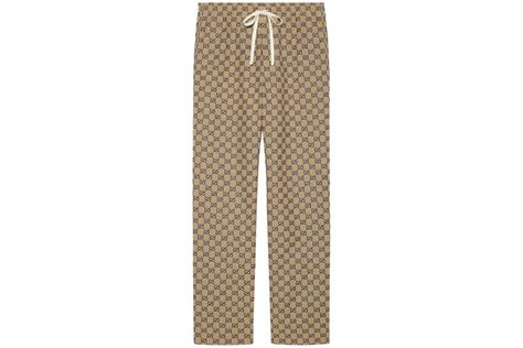 gucci camel canvas pants.